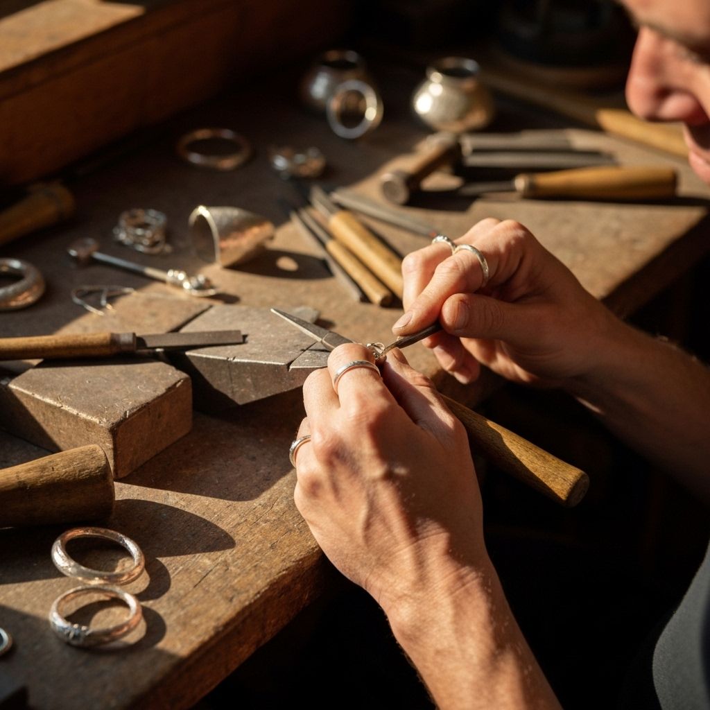 KAZA artisans crafting silver jewellery